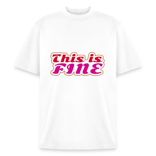 This Is Fine - Heavyweight Washed Unisex T-Shirt