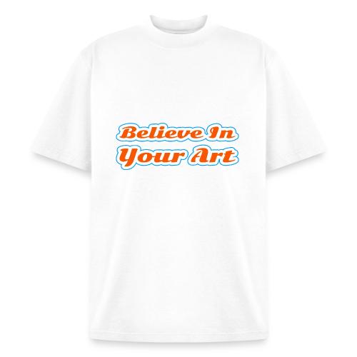 Believe in Your Art — Creative Glow Script - Heavyweight Washed Unisex T-Shirt