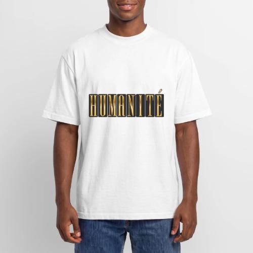 Humanity in Golden Letters - Unisex Garment Dyed T-Shirt