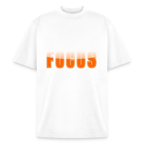 FOCUS Vibrant Orange Motivational Word Design - Heavyweight Washed Unisex T-Shirt