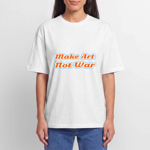 Make Art Not War — Peaceful Creativity Script - Unisex Garment Dyed T-Shirt