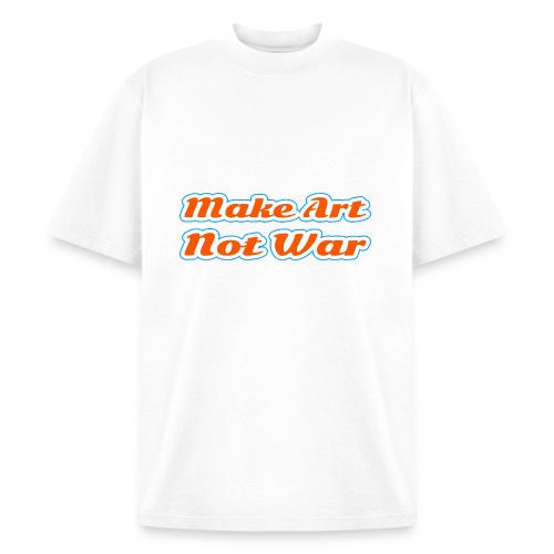 Make Art Not War — Peaceful Creativity Script - Heavyweight Washed Unisex T-Shirt