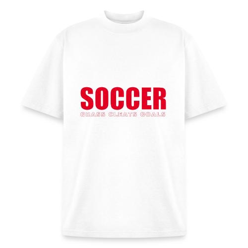Soccer Grass Cleats Goals Typography Design - Heavyweight Washed Unisex T-Shirt