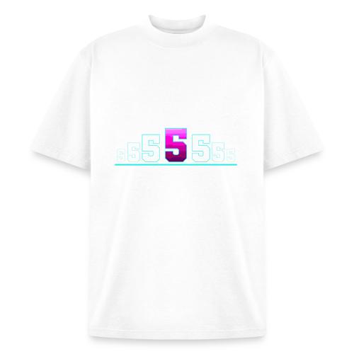 Number 5 in Magenta: Varsity Font - Heavyweight Washed Unisex T-Shirt