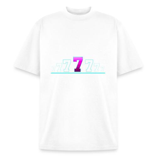 Number 7 in Magenta: Varsity Font - Heavyweight Washed Unisex T-Shirt