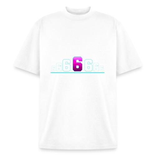 Number 6 in Magenta: Varsity Font - Heavyweight Washed Unisex T-Shirt