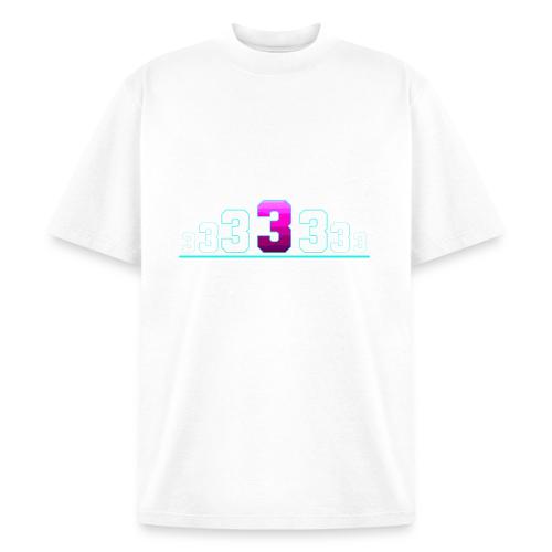 Number 3 in Magenta: Varsity Font - Heavyweight Washed Unisex T-Shirt
