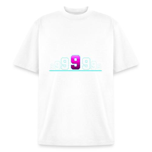 Number 9 in Magenta: Varsity Font - Heavyweight Washed Unisex T-Shirt
