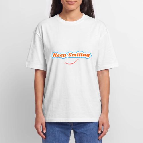 Keep Smiling Positive Vibes Graphic - Unisex Garment Dyed T-Shirt