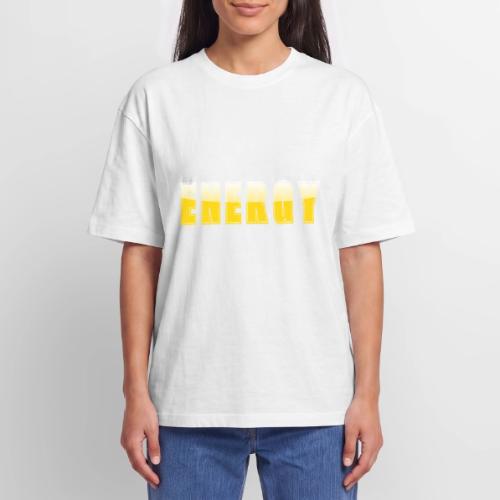 ENERGY Electric Yellow Power Word Design - Unisex Garment Dyed T-Shirt