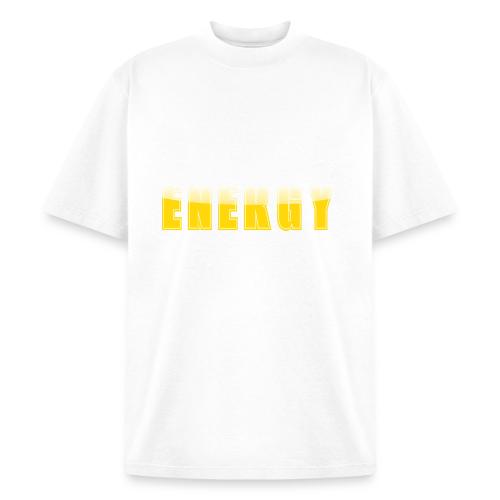 ENERGY Electric Yellow Power Word Design - Heavyweight Washed Unisex T-Shirt
