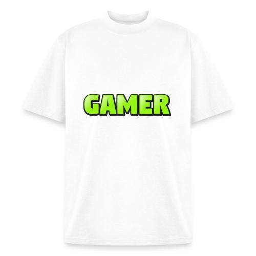 Gamer Neon Green Gaming Logo Design - Heavyweight Washed Unisex T-Shirt