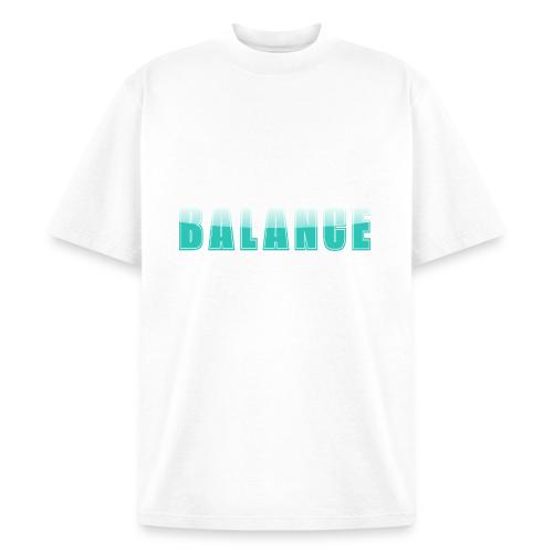 BALANCE Calm Teal Minimal Word Art Design - Heavyweight Washed Unisex T-Shirt