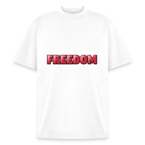 Freedom Bold 3D Word Art Design - Heavyweight Washed Unisex T-Shirt