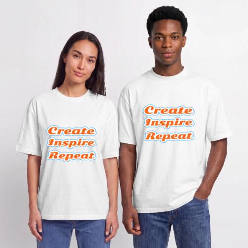 Create, Inspire, Repeat — Artist Life Script - Unisex Garment Dyed T-Shirt
