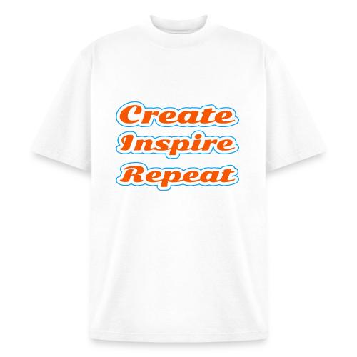 Create, Inspire, Repeat — Artist Life Script - Heavyweight Washed Unisex T-Shirt