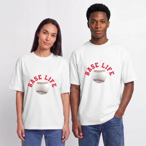 Baseball: Base Life Vibes - Unisex Garment Dyed T-Shirt