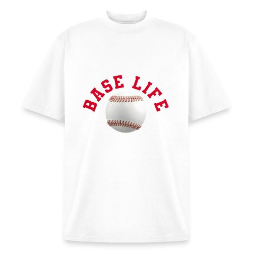 Baseball: Base Life Vibes - Heavyweight Washed Unisex T-Shirt