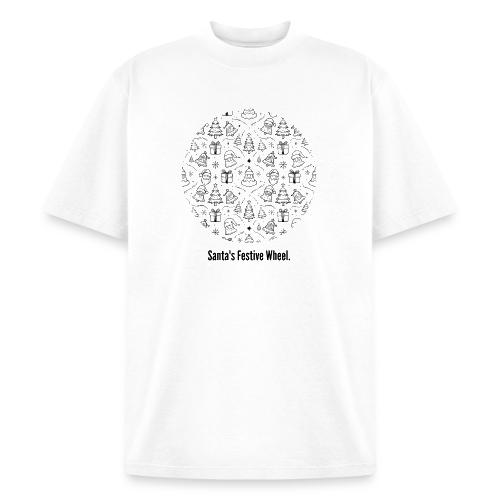 Santa's Festive Wheel T-Shirt - Unisex Garment Dyed T-Shirt