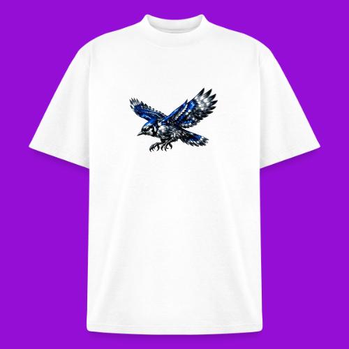 Silver Blue Jay Dive - Heavyweight Washed Unisex T-Shirt