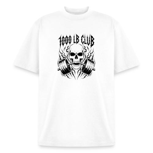 1000 LB Club Skull Barbell Powerlif - Heavyweight Washed Unisex T-Shirt