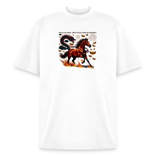 Year of the Horse Victory T Shirt, Lunar New Year - Heavyweight Washed Unisex T-Shirt