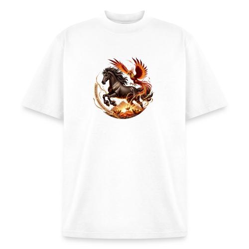 Year of the Horse Phoenix T Shirt, Lunar NY Gift - Heavyweight Washed Unisex T-Shirt