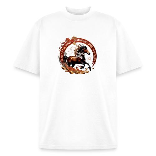 Year of the Horse Fiery Spirit T Shirt, Lunar New - Heavyweight Washed Unisex T-Shirt