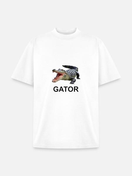 Gator shirt - Unisex Garment Dyed T-Shirt - white