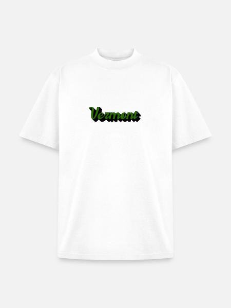 Green Vermont - Unisex Garment Dyed T-Shirt - white