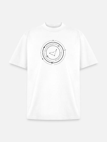 Midnight Spark Emblem - Unisex Garment Dyed T-Shirt - white