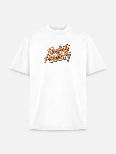 Radiate Positivity - Unisex Garment Dyed T-Shirt - white