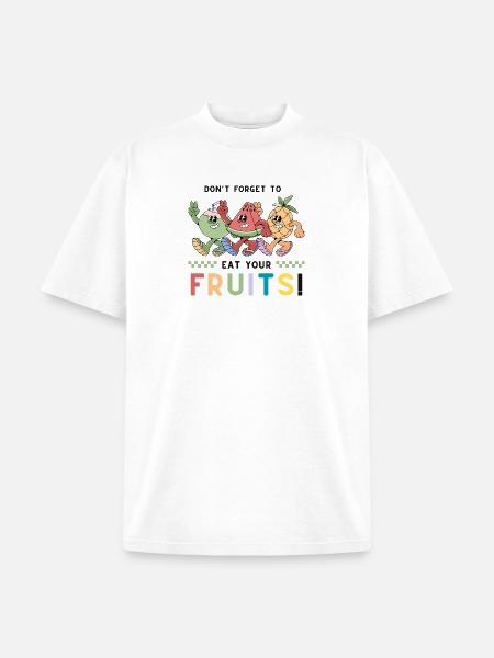Playful Fruit - Unisex Garment Dyed T-Shirt - white