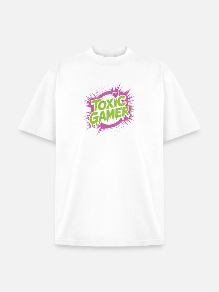 Toxic Gamer - Unisex Garment Dyed T-Shirt - white