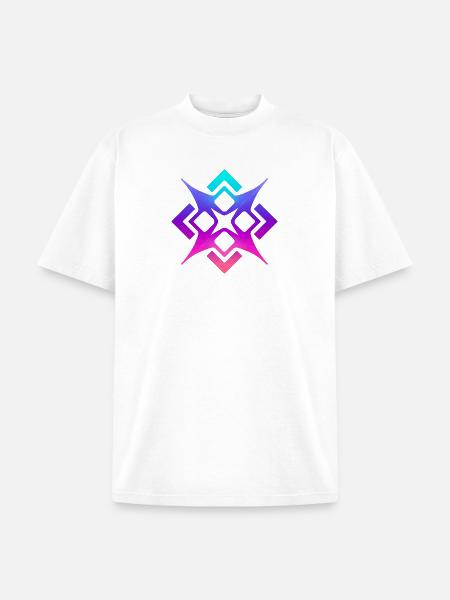 Prismatic Star Glyph - Unisex Garment Dyed T-Shirt - white