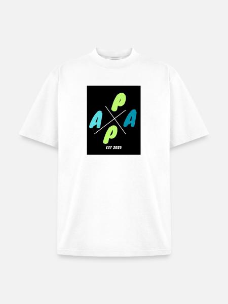 APPA Cross Logo EST 2025 - Unisex Garment Dyed T-Shirt - white