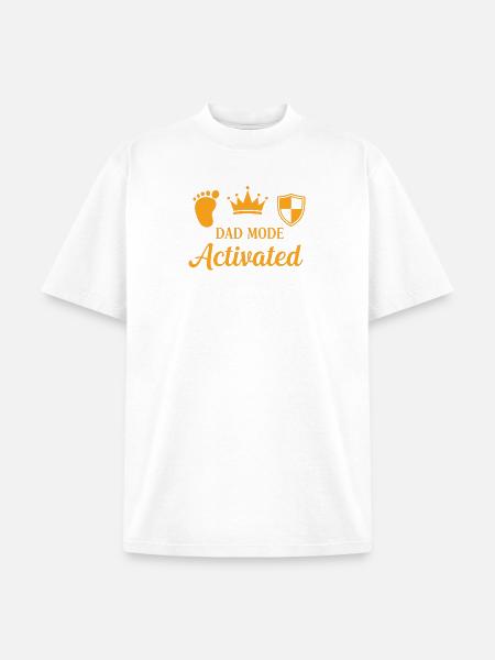 Dad Mode Activated - Unisex Garment Dyed T-Shirt - white