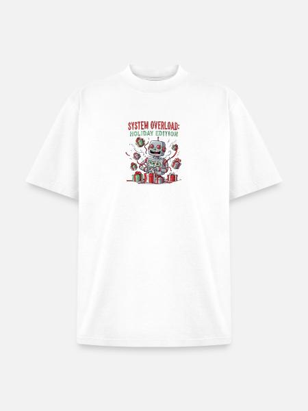 System Overload Holiday - Unisex Garment Dyed T-Shirt - white