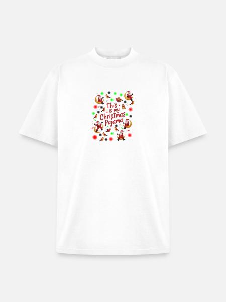 This Is My Christmas Pajama - Unisex Garment Dyed T-Shirt - white