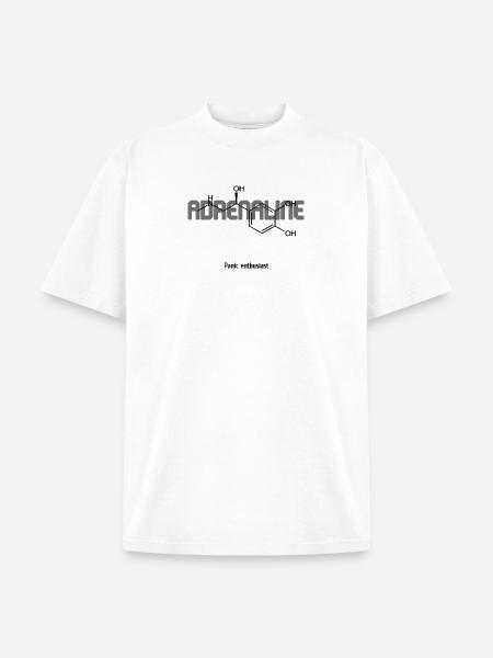 Adrenaline Chemistry Pulse - Unisex Garment Dyed T-Shirt - white