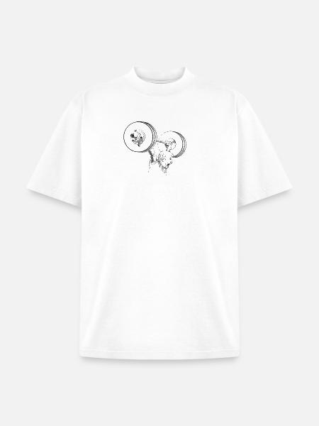 Weightlifting - Unisex Garment Dyed T-Shirt - white