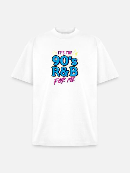 90s R&B Nostalgia RetroTee - Unisex Garment Dyed T-Shirt - white
