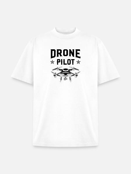 Drone Pilot - Unisex Garment Dyed T-Shirt - white