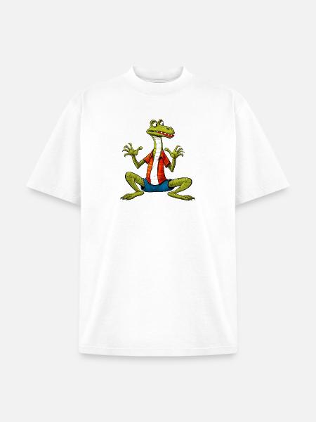 Yogi Lizard - Unisex Garment Dyed T-Shirt - white