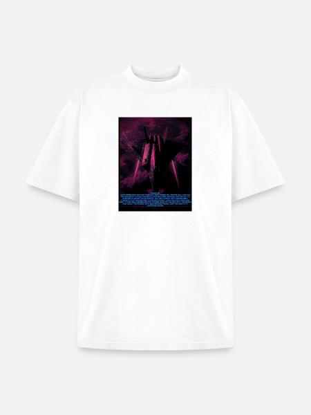Neon Sky Battle Overdrive - Unisex Garment Dyed T-Shirt - white