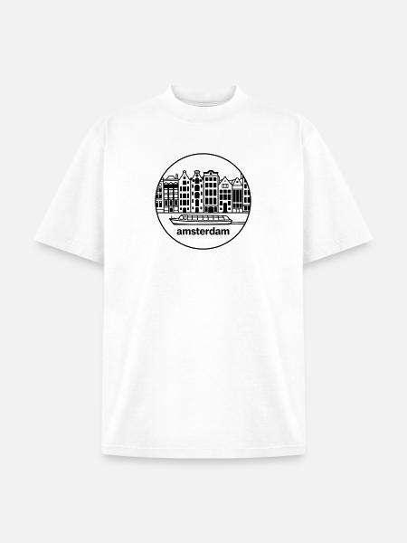 amsterdam - Unisex Garment Dyed T-Shirt - white