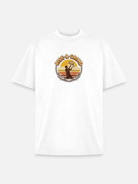Rise & Grind Sunrise Bakery - Unisex Garment Dyed T-Shirt - white