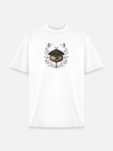 Celestial Moth Clockwork - Unisex Garment Dyed T-Shirt - white