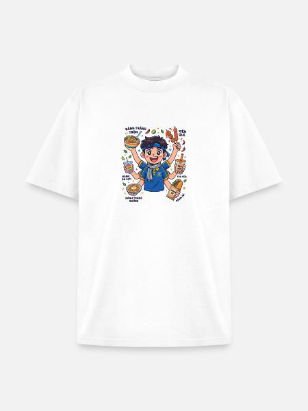 Viet Street Snack Hero - Unisex Garment Dyed T-Shirt - white