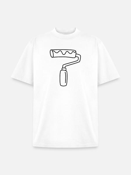paint roller - Unisex Garment Dyed T-Shirt - white